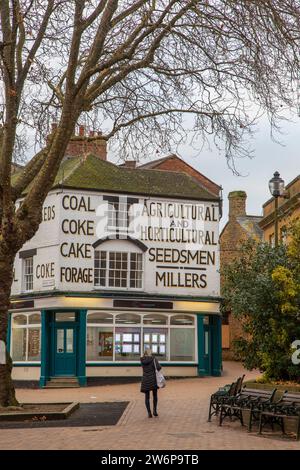 L'edificio lampres a Bridge Street Banbury Oxfordshire era l'ex casa del commerciante di mais e sementi agricolo e orticolo John Lamprey Foto Stock