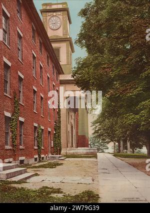 Cappella e dormitorio, Amherst College, Amherst, Hampshire County, Massachusetts 1901. Foto Stock