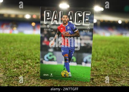 Selhurst Park, Selhurst, Londra, Regno Unito. 21 dicembre 2023. Premier League Football, Crystal Palace contro Brighton e Hove Albion; credito programma Matchday: Action Plus Sports/Alamy Live News Foto Stock