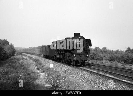 Una settimana nell'ottobre 1970 in Germania Ovest fotografando locomotive a vapore Foto Stock