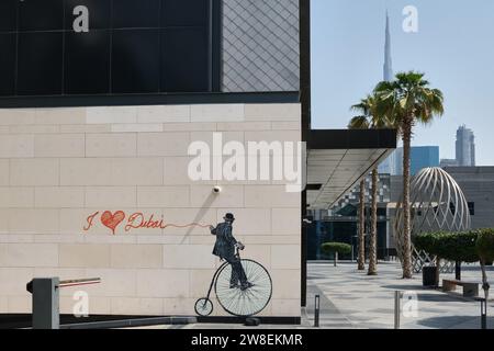 Vandal / i Love Dubai di Nick Walker al d3, Dubai Design District, Dubai, Emirati Arabi Uniti Foto Stock