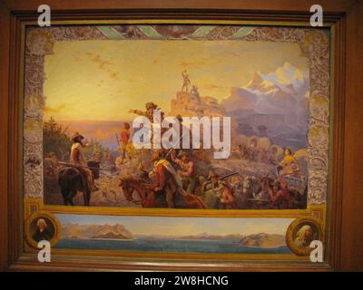 WLA amart Westward The Course IF Empire 1861 Emanuel Gottlieb Leutze. Foto Stock
