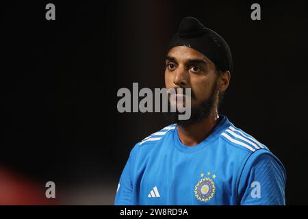 PAARL, SUD AFRICA - 21 DICEMBRE: Ashdeep Singh dell'India durante il terzo incontro internazionale di un giorno tra Sudafrica e India a Boland Park il 21 dicembre 2023 a Paarl, Sud Africa. Foto di Shaun Roy/Alamy Live News Foto Stock