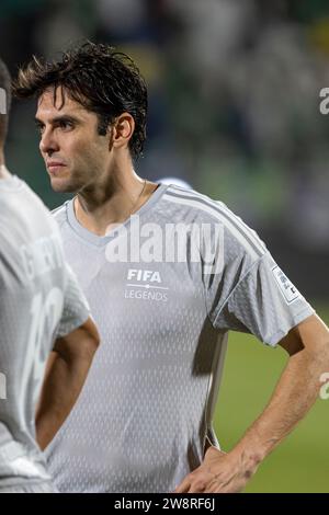 Jeddah, Arabia Saudita. 21 dicembre 2023. Al Ahli Sports Club JEDDAH, ARABIA SAUDITA - 21 DICEMBRE: Ricardo Kaká dopo la partita Saudi Legends and World Legends all'al Ahli Sports Club il 21 dicembre 2023 a Jeddah, Arabia Saudita. (Foto di Richard Callis//SPP) (Richard Callis/SPP) credito: SPP Sport Press Photo. /Alamy Live News Foto Stock