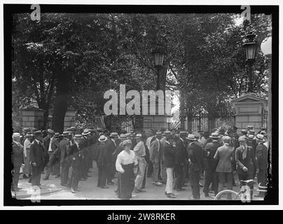 Donna suffragio riot al White House GATE Foto Stock