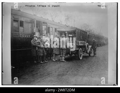 Feriti trascinano in Francia Foto Stock