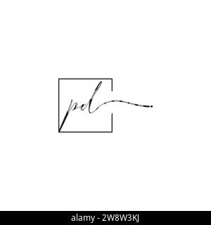 Logo PD siganture in design professionale di alta qualità che stampa bene su qualsiasi supporto di stampa Illustrazione Vettoriale