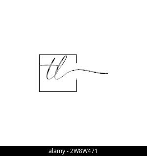 Logo TL siganture in design professionale di alta qualità che stampa bene su qualsiasi supporto di stampa Illustrazione Vettoriale