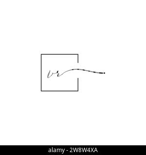 Logo VR siganture con design professionale di alta qualità che stampa bene su qualsiasi supporto di stampa Illustrazione Vettoriale