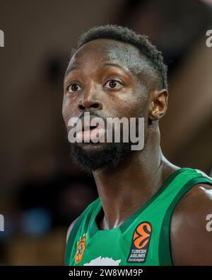 Monaco, Monaco. 20 dicembre 2023. Il giocatore del Panathinaikos n. 22 Jerian Grant visto durante il 15 ° giorno della Turkish Airlines EuroLeague tra AS Monaco e Panathinaikos a Salle Gaston Medecin. Punteggio finale; AS Monaco 90:91 Panathinaikos BC. Credito: SOPA Images Limited/Alamy Live News Foto Stock