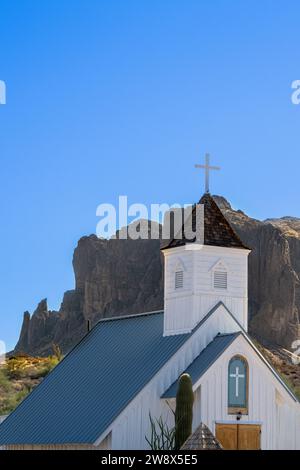 Elvis Presley Memorial Chapel vicino al Lost Dutchman State Park - Foto Stock