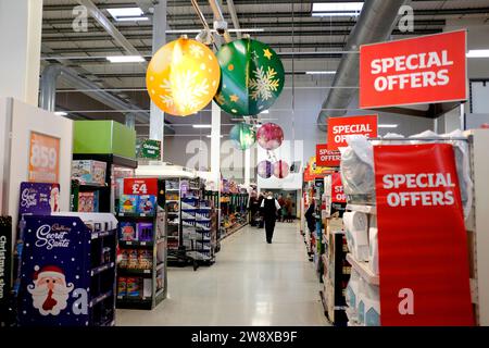 supermercato sainsburys a herne bay town, east kent, regno unito, dicembre 2023 Foto Stock