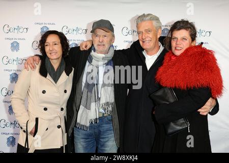 Michael Gwisdek Frau Gabriela Dieter Max Moor Verena Bentele - Cirque du Soleil Premiere - Berlino - 29.11.2012 Berlin Deutschland Germania Copyright: XJamesxColdreyx Foto Stock