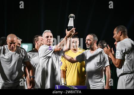 Jeddah, Arabia Saudita. 21 dicembre 2023. Al Ahli Sports Club JEDDAH, ARABIA SAUDITA - 21 DICEMBRE: il presidente della FIFA Gianni Infantino dopo la partita Saudi Legends and World Legends all'al Ahli Sports Club il 21 dicembre 2023 a Jeddah, Arabia Saudita. (Foto di Alexandre Neto/SPP) (/SPP) credito: SPP Sport Press Photo. /Alamy Live News Foto Stock