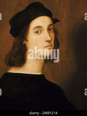 RAPHAEL (1483-1520) presunto autoritratto intorno al 1505 Foto Stock