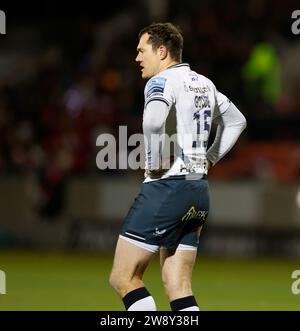 22 dicembre 2023; Salford Community Stadium, Salford, Lancashire, Inghilterra; Gallagher Premiership Rugby, sale Sharks Versus Saracens; Alex Goode di Saracens Credit: Action Plus Sports Images/Alamy Live News Foto Stock