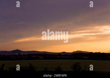 Dreigleichen, Un complesso medievale di castelli in Turingia, è conosciuto come Drei Gleichen. Comprende il castello di Muehlburg vicino a Muehlberg e Gleichen Foto Stock