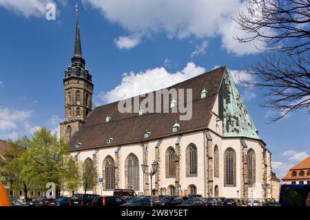 La cattedrale di San Pietro a Bautzen è la più antica e una delle più grandi chiese simultanee della Germania. È una delle chiese più importanti Foto Stock