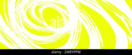 sfondo verde con tratti circolari del pennello Illustrazione Vettoriale