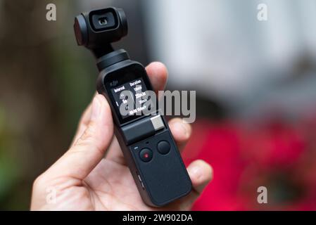 HCMC, VN - dicembre 2023. Dispositivo Osmo Pocket DJI Foto Stock