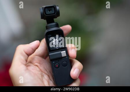 HCMC, VN - dicembre 2023. Dispositivo Osmo Pocket DJI Foto Stock