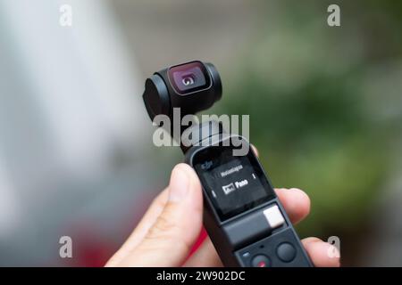HCMC, VN - dicembre 2023. Dispositivo Osmo Pocket DJI Foto Stock