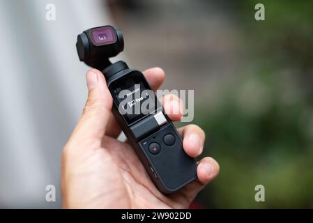 HCMC, VN - dicembre 2023. Dispositivo Osmo Pocket DJI Foto Stock