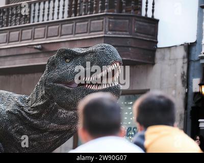 Evento di dinosauri a la Palma, Isole Canarie. Foto Stock