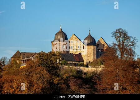 Il castello di Sababurg in Assia Foto Stock