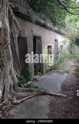 Mount Davis Military Relics, Isola di Hong Kong, Hong Kong, Cina 21 dicembre 2023 Foto Stock