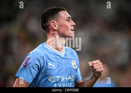 Jeddah, Arabia Saudita. 22 dicembre 2023. JEDDAH, ARABIA SAUDITA - 22 DICEMBRE: Phil Foden del Manchester City durante la finale della Coppa del mondo FIFA Club tra Manchester City e Fluminense al King Abdullah Sports City il 22 dicembre 2023 a Jeddah, Arabia Saudita. (Foto di Alexandre Neto/SPP) (Alexandre Neto/SPP) credito: SPP Sport Press Photo. /Alamy Live News Foto Stock