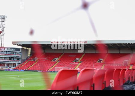 Barnsley, Regno Unito. 23 dicembre 2023. Una visione generale di Oakwell, casa di Barnsley durante il match di Sky Bet League 1 Barnsley vs Stevenage a Oakwell, Barnsley, Regno Unito, 23 dicembre 2023 (foto di Ryan Crockett/News Images) a Barnsley, Regno Unito il 12/23/2023. (Foto di Ryan Crockett/News Images/Sipa USA) credito: SIPA USA/Alamy Live News Foto Stock