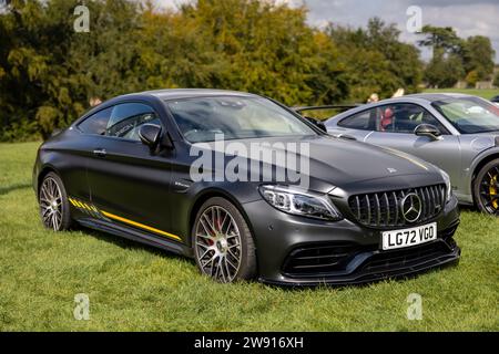 Mercedes-AMG C 63 S Final Edition Coupe, in mostra al Salone privato Concours d'Elégance che si tiene a Blenheim Palace. Foto Stock