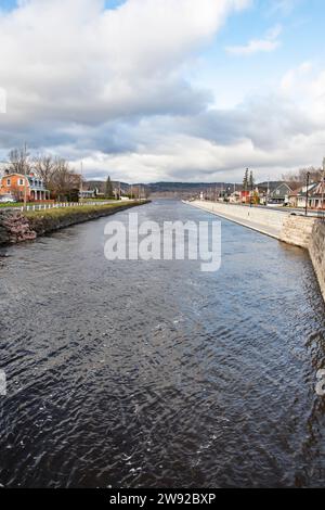 Canal a Grenville, Quebec, Canada Foto Stock