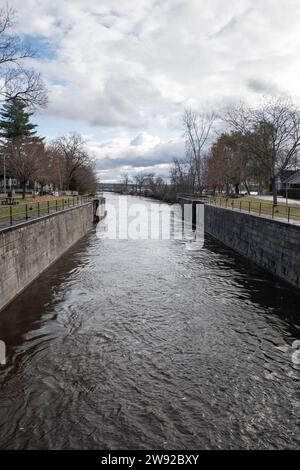 Canal a Grenville, Quebec, Canada Foto Stock