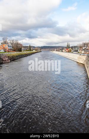 Canal a Grenville, Quebec, Canada Foto Stock