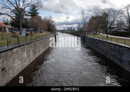 Canal a Grenville, Quebec, Canada Foto Stock