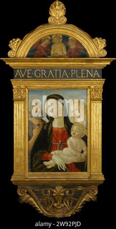 Madonna col bambino con i santi Girolamo e Maria Maddalena 1961 di Neroccio de' Landi Foto Stock
