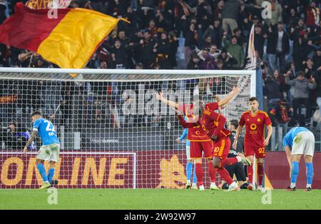 ROMA, Lazio, ITALIA. 23 dicembre 2023. 12/23/2023 Roma, Stadio Olimpico, partita di calcio valida per il campionato di serie A 2023/24 tra AS Roma vs SSC Napoli.nella foto: lukaku (Credit Image: © Fabio Sasso/ZUMA Press Wire) SOLO USO EDITORIALE! Non per USO commerciale! Foto Stock