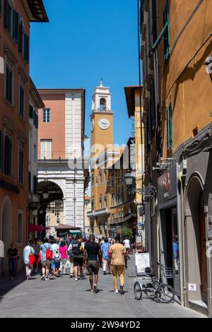 Italia, Pisa, 26 luglio 2023. Tour del Palazzo Pretorio di Pisa, Italia Foto Stock