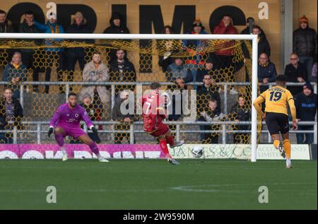 Boston United vs Alfreton Town Vanarama National League North 23.12.2023 Jakemans Community Stadium, Boston, Lincolnshire, Inghilterra Foto Stock