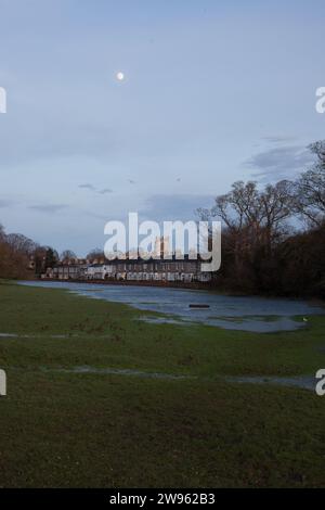 Inondazioni dopo la pioggia Beverley Westwood East Yorkshire Regno Unito Foto Stock