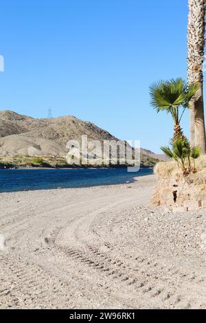 Colorado River, Bullhead City, Arizona e Laughlin, Nevada Foto Stock