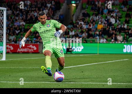 Melbourne, Australia. 23 dicembre 2023. Durante la partita di Isuzu UTE A-League tra il Melbourne City FC e il Melbourne Victory FC all'AAMI Park di Melbourne, in Australia. Crediti: James Forrester/Alamy Live News Foto Stock