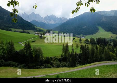 Magdalenaweg, 39040 Santa Maddalena alta, Südtirol Foto Stock