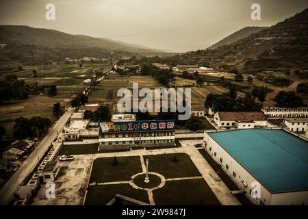 Campagna della provincia di Gansu. Foto Stock