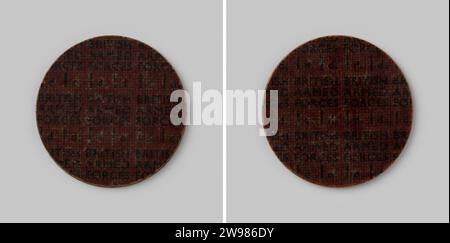 Pagamento di 1 d. [Penny] delle forze armate britanniche in Germania, 1945 - 1990 moneta Zecca di plastica per i soldati britannici in Germania. Fronte e svantaggio: Ripetuto alcune volte in tre linee forze armate britanniche, inclusa la designazione del valore 1 d. bordo liscio. porcellana Foto Stock