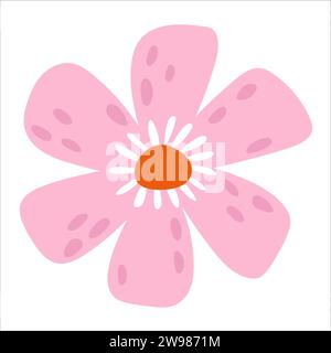 Rosa fiori di primavera Illustrazione Vettoriale