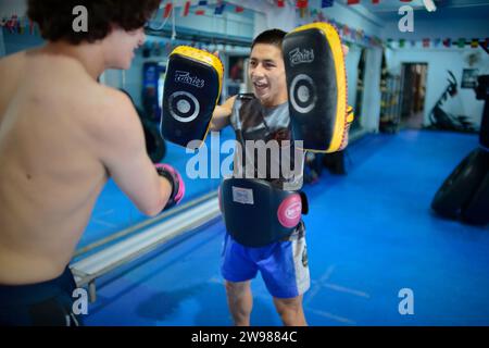 CK Boxing Gym Bangkok Thailandia Foto Stock