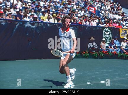 John McEnroe (USA) partecipa agli US Open Tennis 1981. Foto Stock